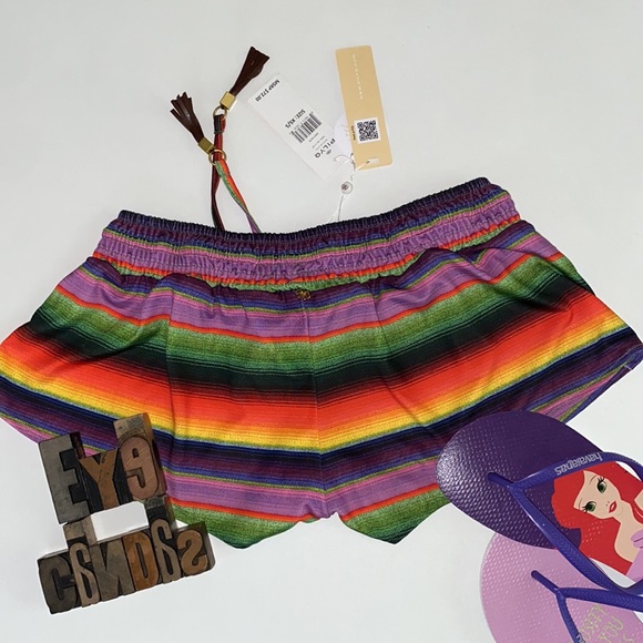 🆕🏊‍♀️🚶‍♀️PILYQ BARCELONA Swim Botton/Micro Shorts in Rainbow🌈 - Picture 6 of 10